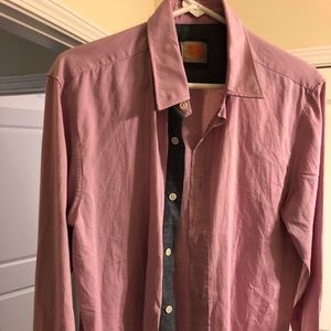 Pink huge boss long sleeve - bi color trim
